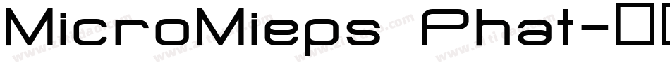 MicroMieps Phat字体转换